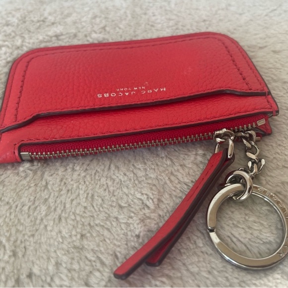 Marc Jacobs Red Leather Key Pouch - Picture 6 of 8